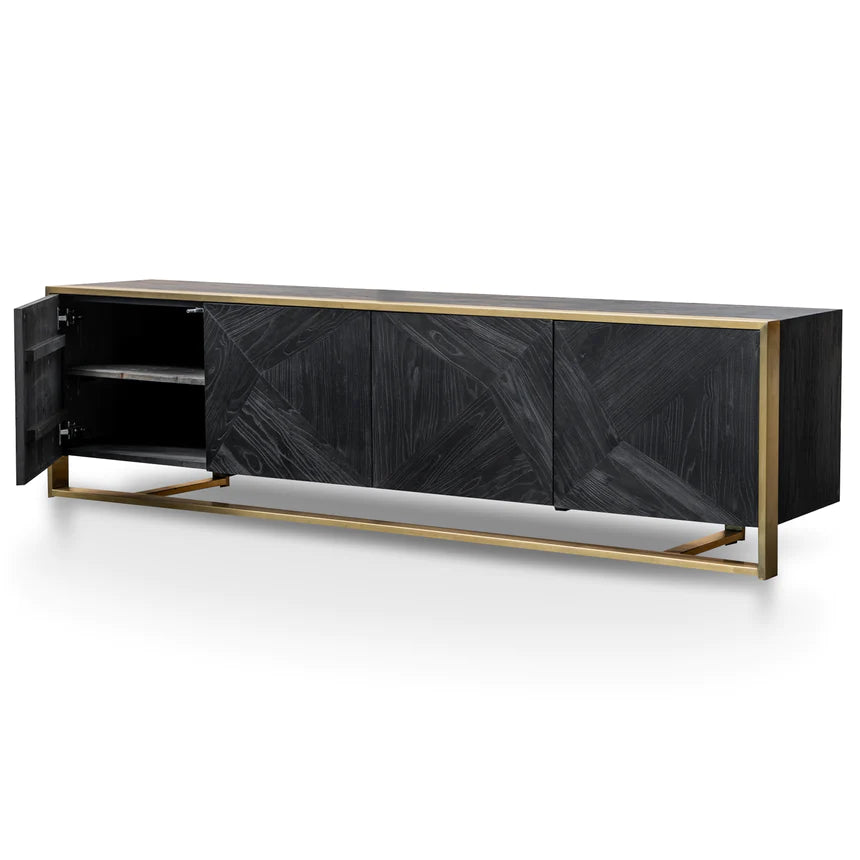 Versatile Visual Ensemble TV Unit 220cms - Black