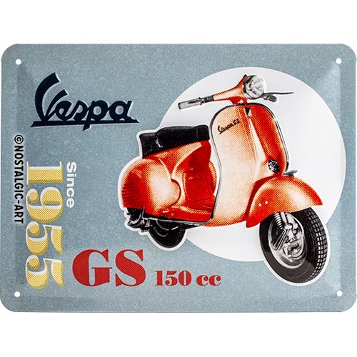 Vespa GS 150 Since 1955 - Small Sign Board 15 x 20cm
