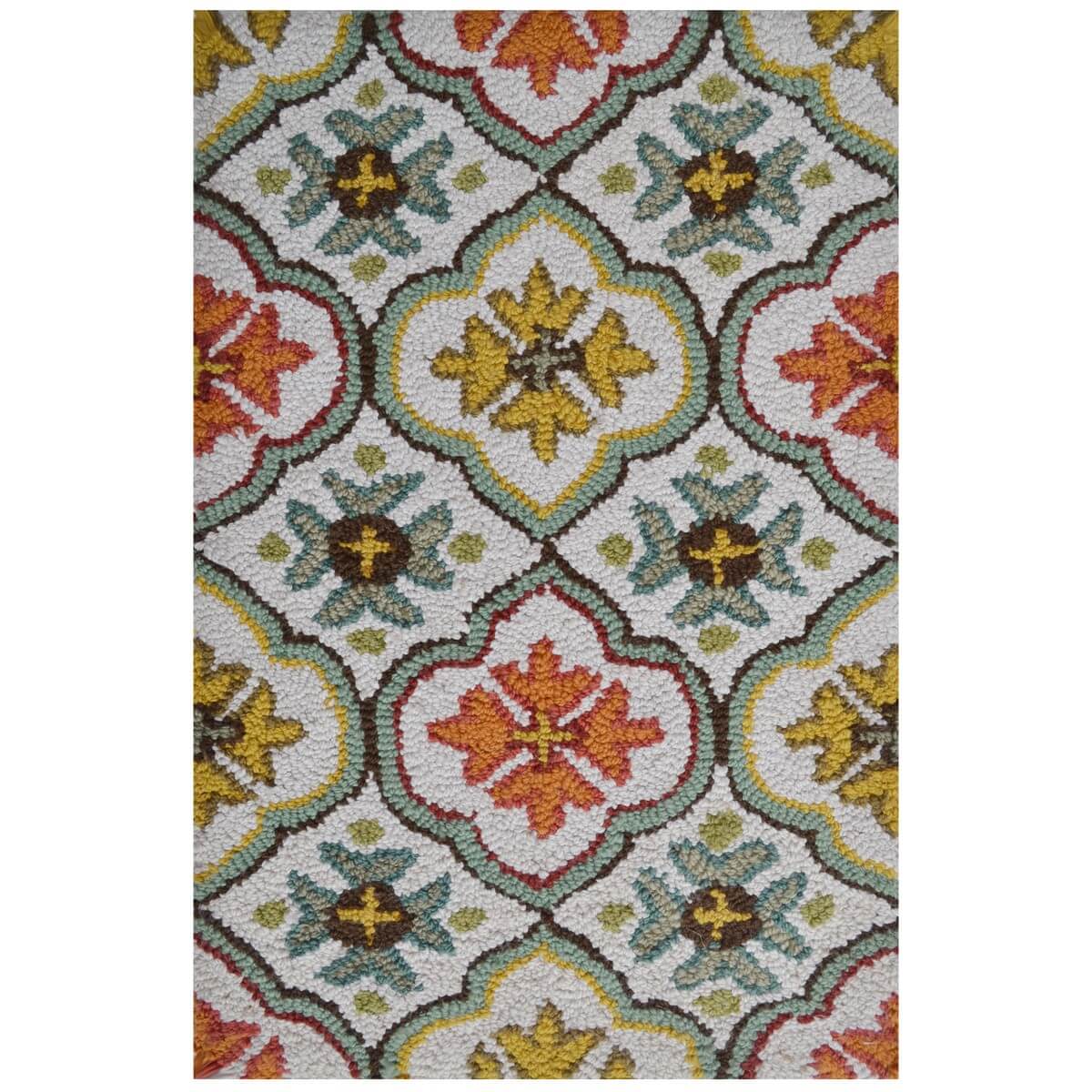 Vibrant Colors Handmade Woolen Rug