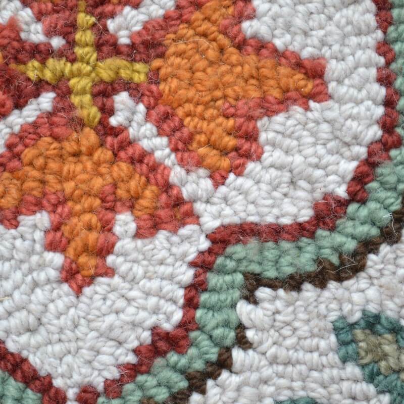 Vibrant Colors Handmade Woolen Rug