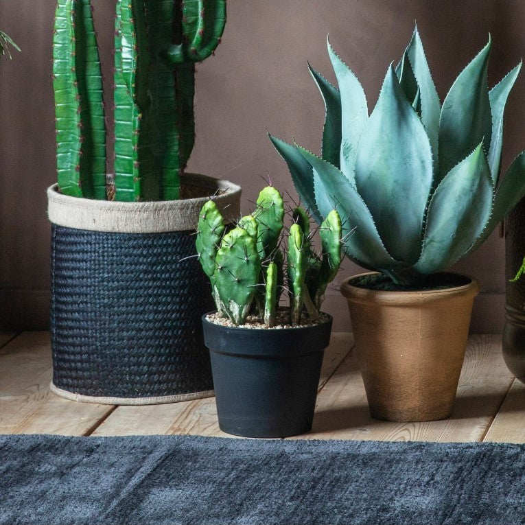 Vibrant Artificial Paddles Opuntia Cactus Delight