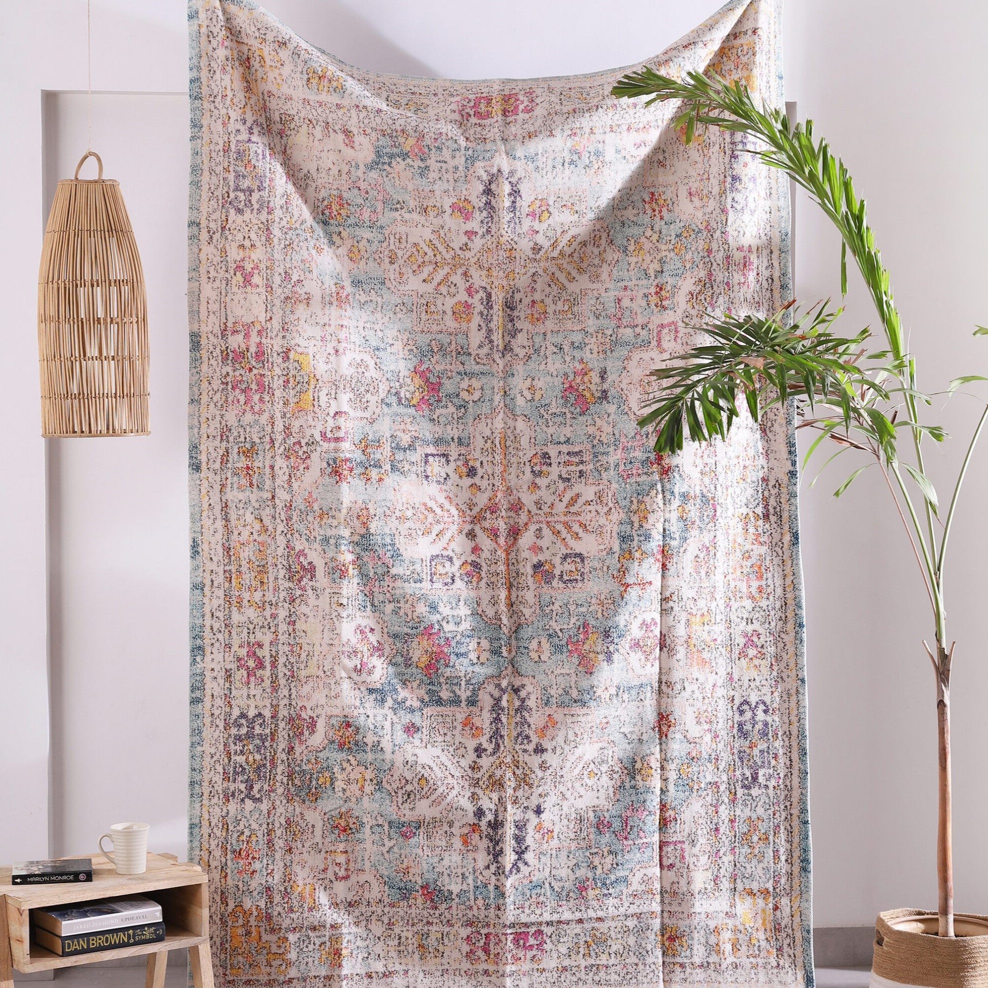 Vibrant Souk Boho Cotton & Wool Rug