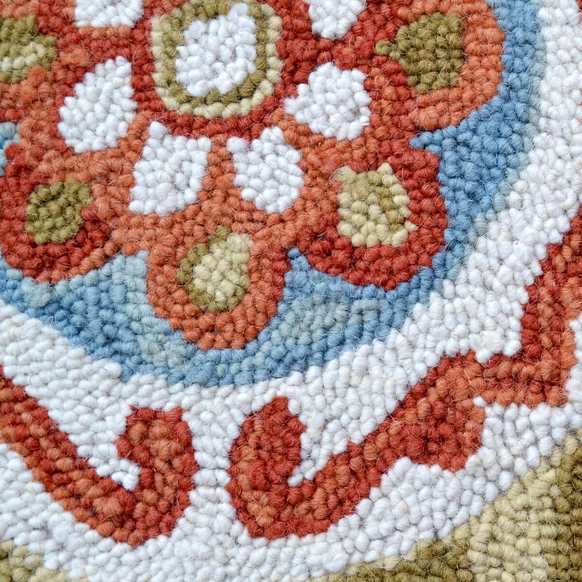 Vine Artistry Handmade Woollen Rug - Ivory (Available in 3 Sizes)