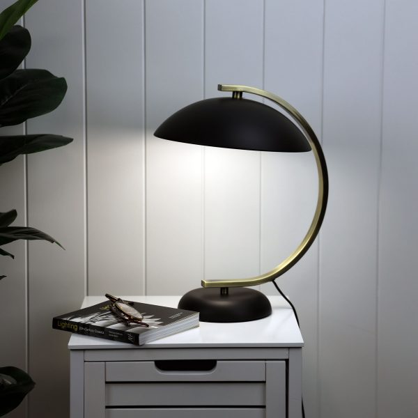 Vintage-Inspired Black Antique Table Lamp (Available in 2 Colors)