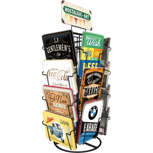 Vintage-Inspired Nostalgic-Art Metal Book Spinner