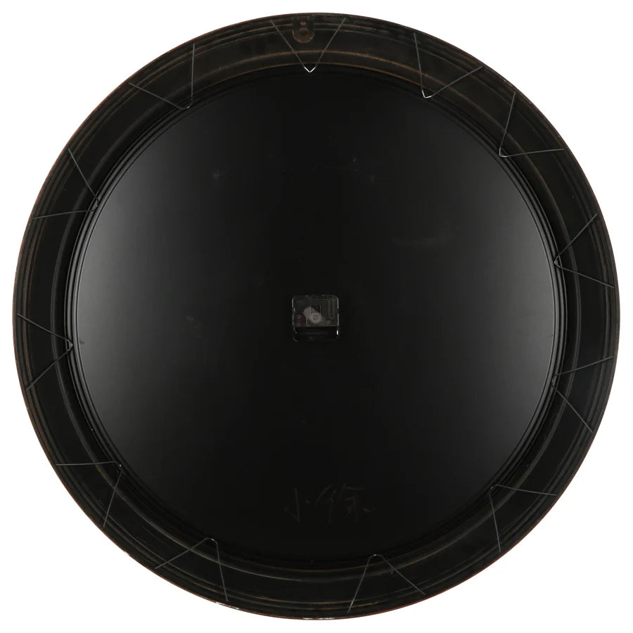 Vintage-Style Glass-Front Roman Numbers Wall Clock 70cms