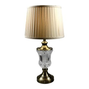 Vintage Antique Brass Table Lamp - 64cms