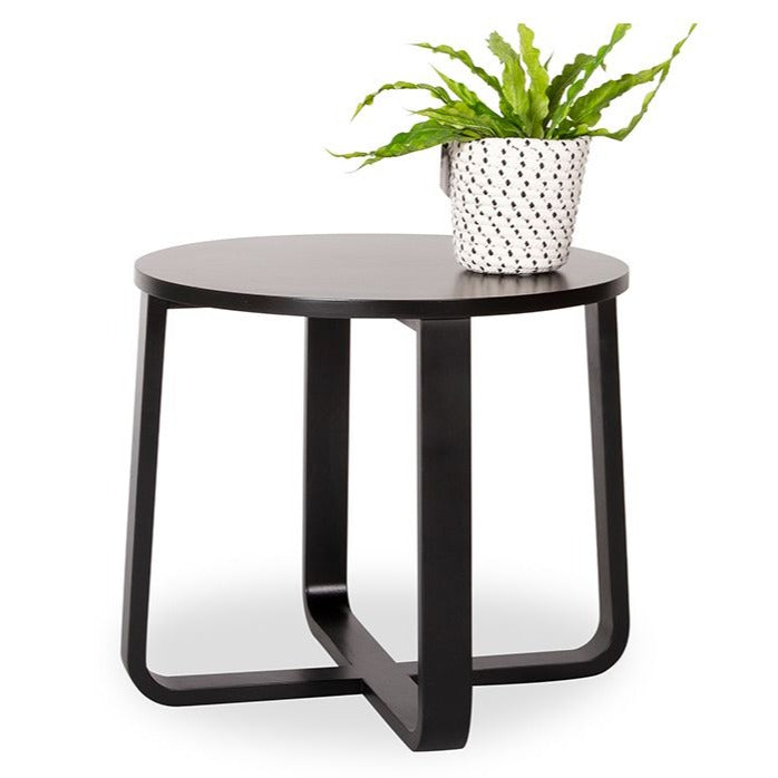 Vintage Black Wooden Side Table