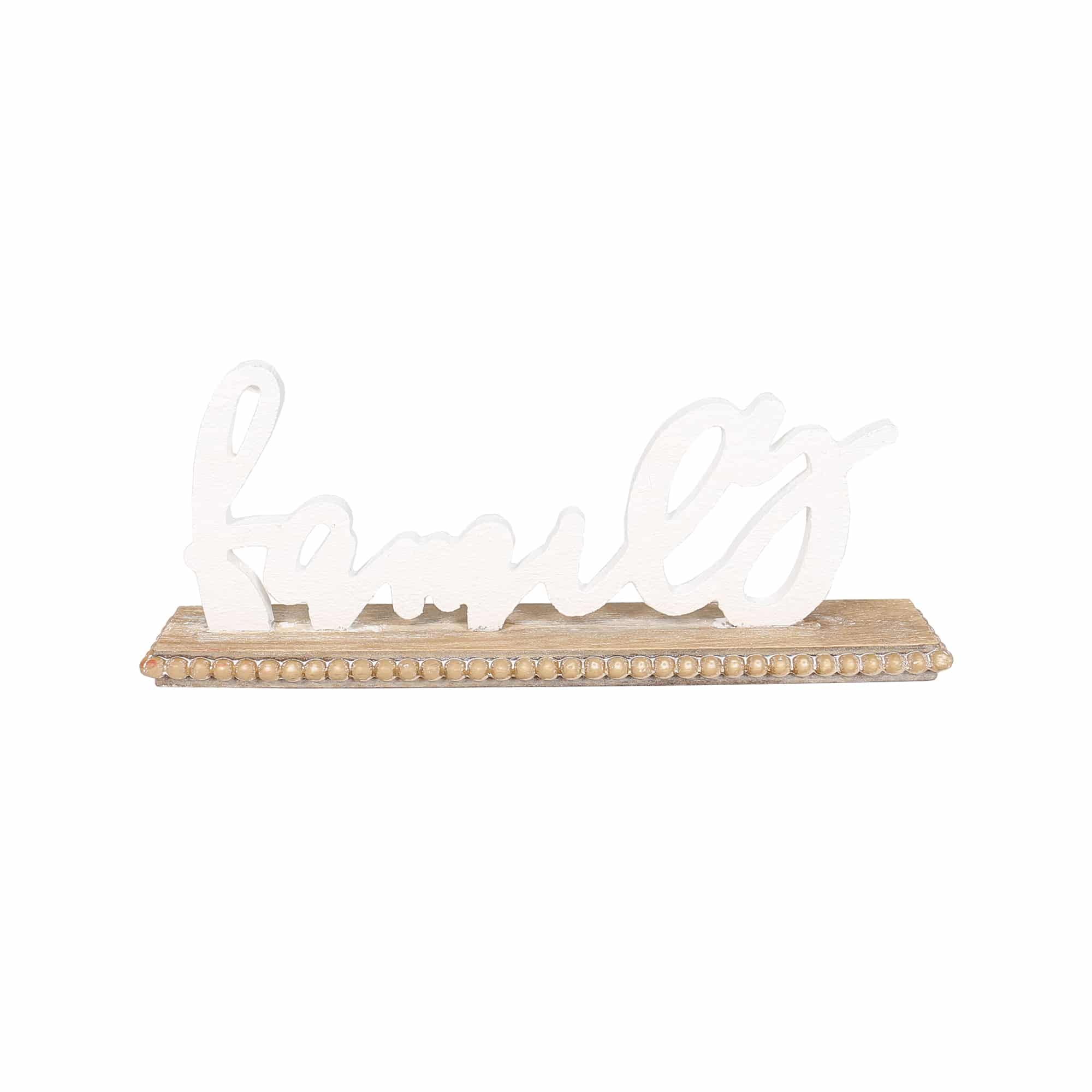 Vintage Family On Wood Base - 31x5x12cms