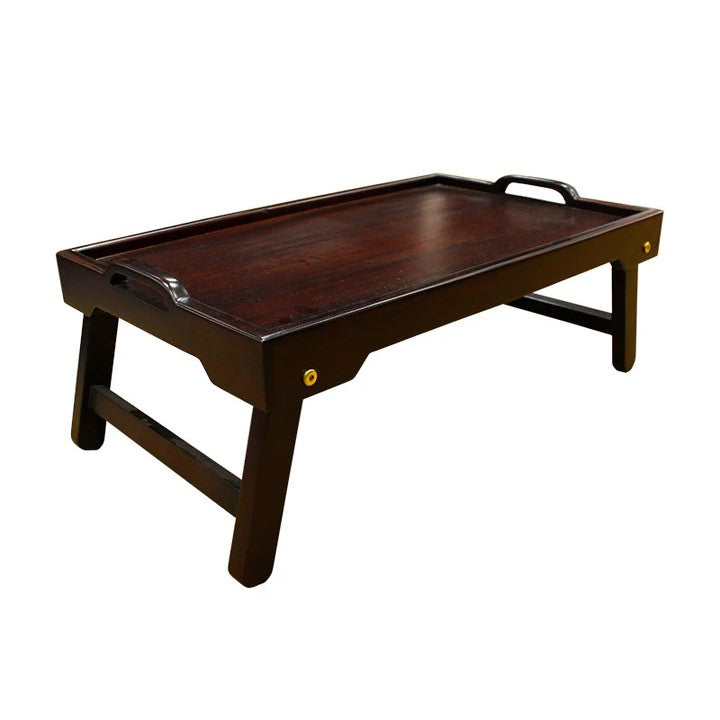 Vintage Large Breakfast Tray - Dark Mahogany