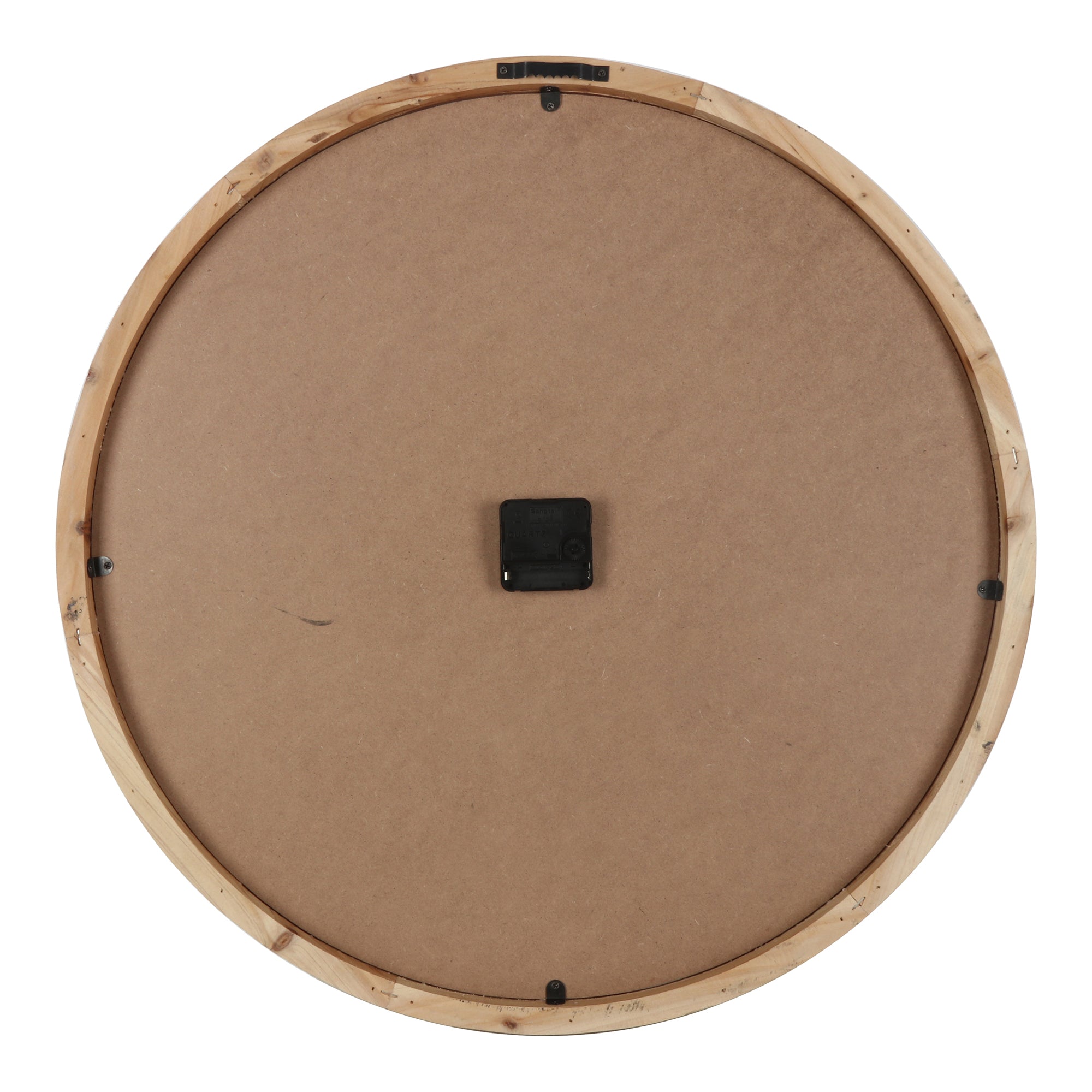 Vintage Nordic Glass-Front Wall Clock 60cms