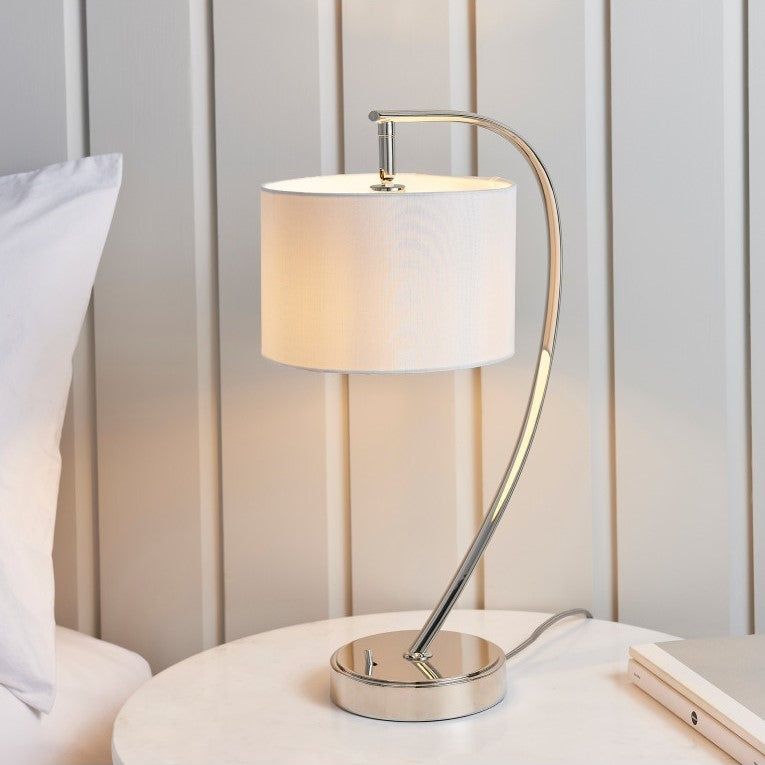Vintage Opulence In Elegantly Arched Table Lamp