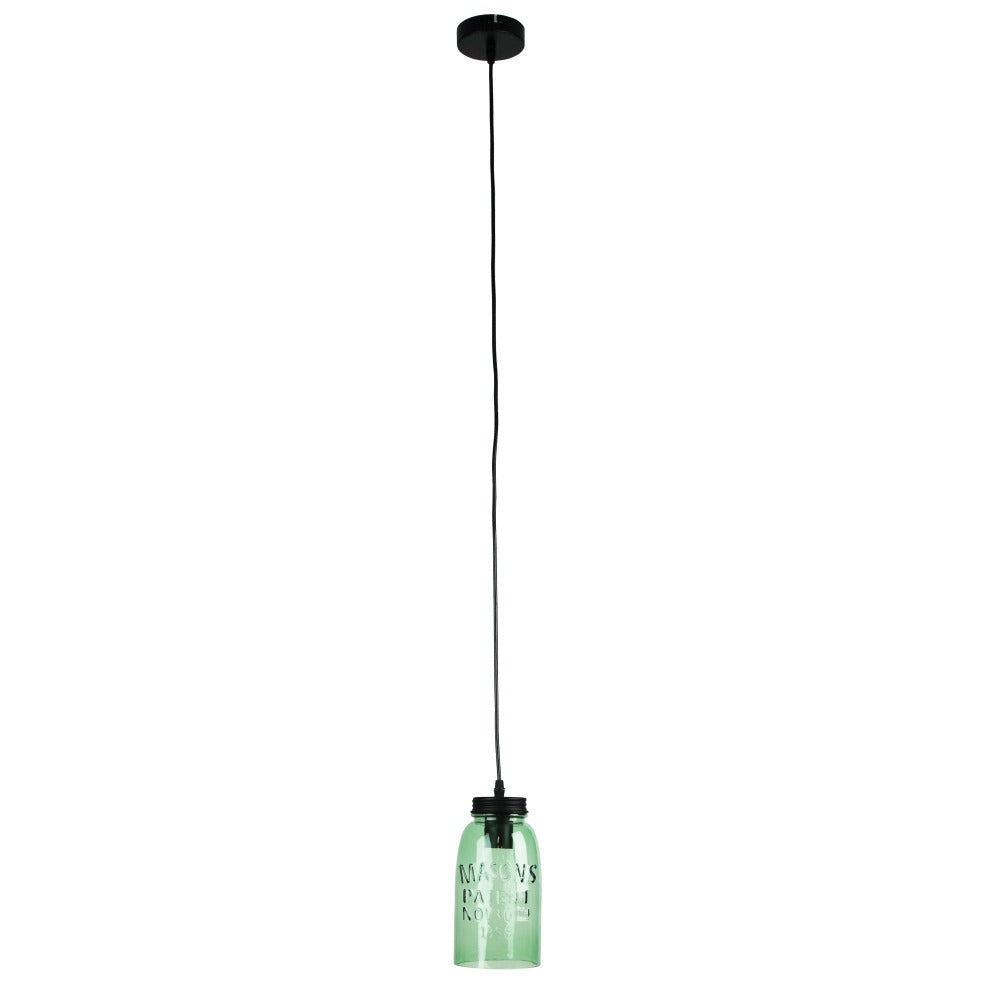 Vintage Preserving Jar Pendant Glass Lamp (Available in 2 Colors)