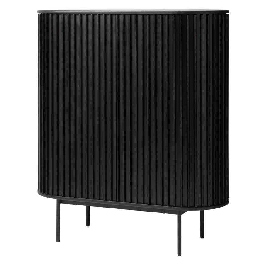 Vintage Storage Bar Cabinet- Black