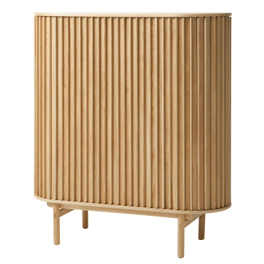 Vintage Storage Bar Cabinet- Natural