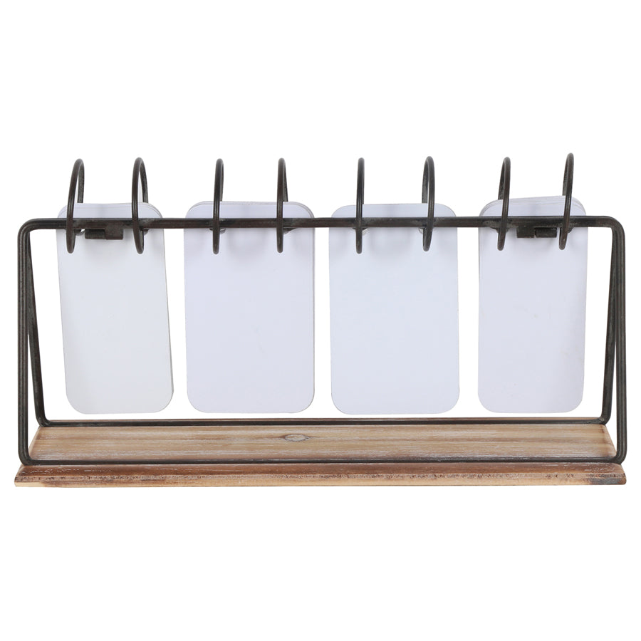 Vintage Style Black Table-Top Calendar