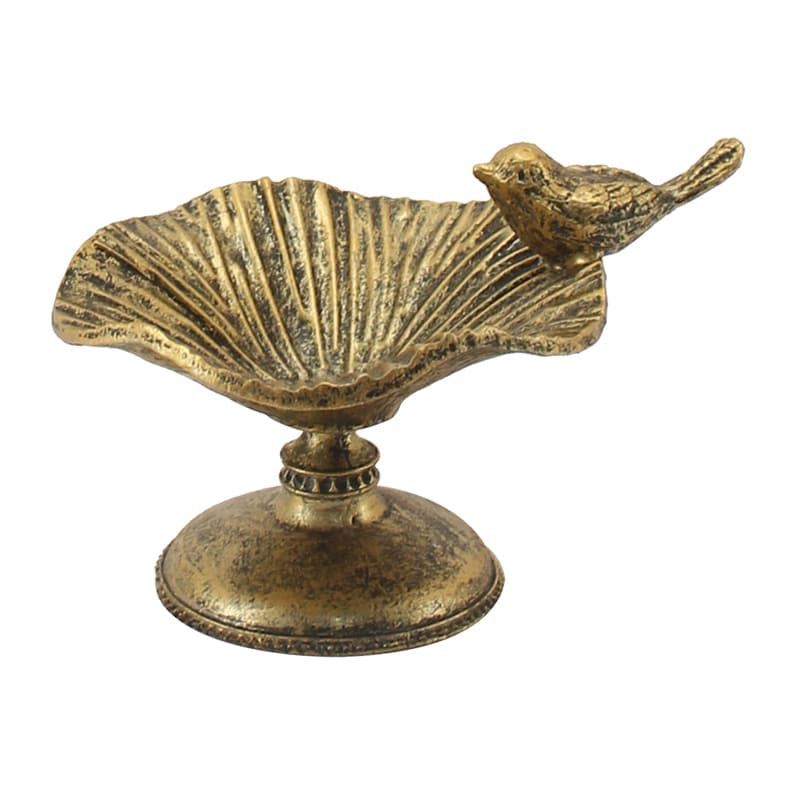 Vintage Style Ring Holder/Decoration with Bird - 12x8.5x8cms
