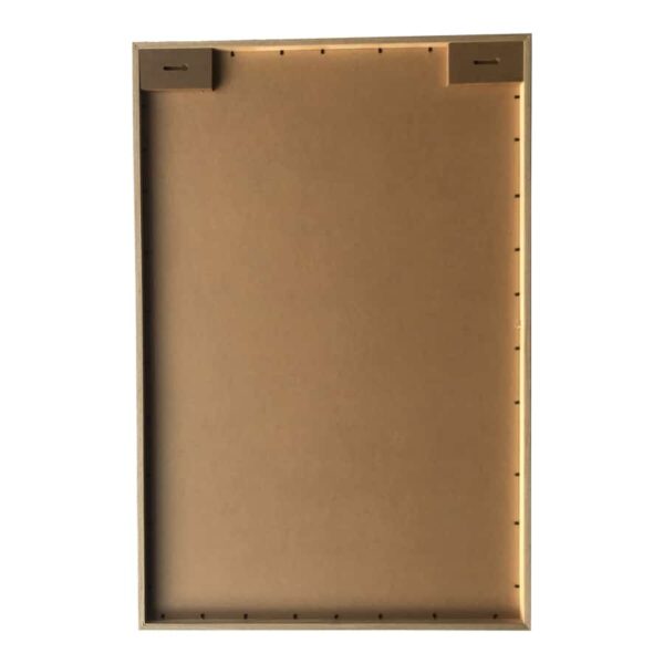 Abstract Balance Wall Print Oak finish frame and glass