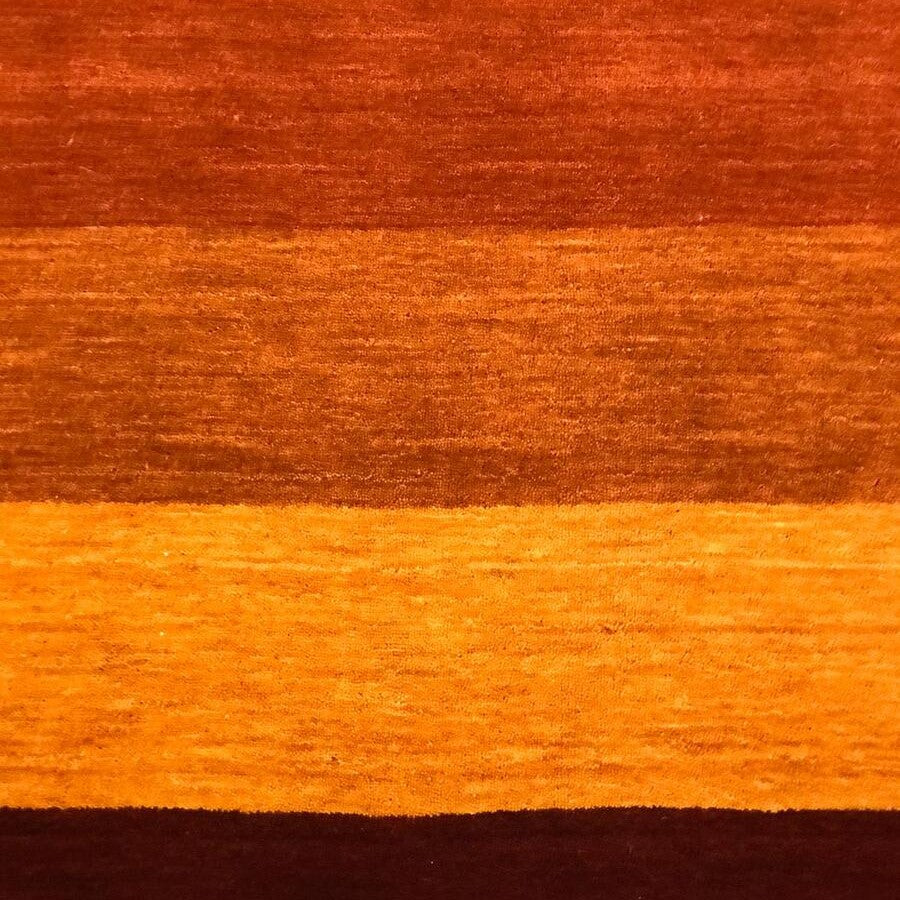 Warm Sunset Tone Handmade Woolen Rug
