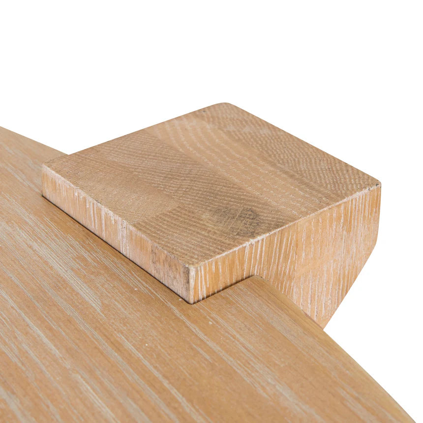 Warm Timber Grain Natural Round Coffee Table - 100cms