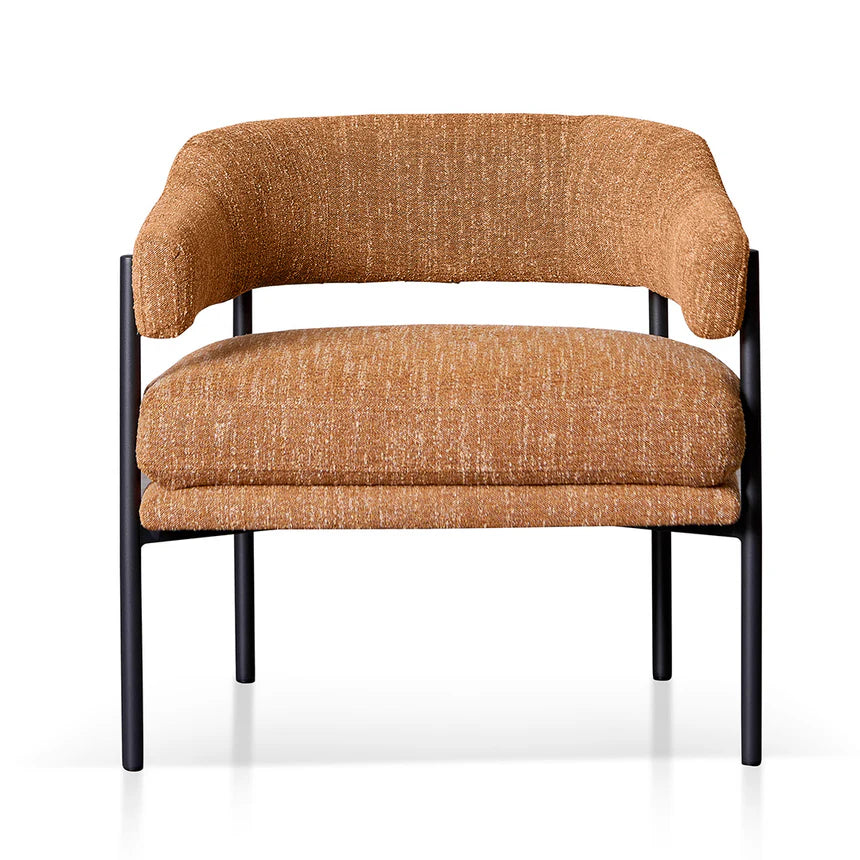 Warmth and Style Fabric Armchair - Ginger Brown