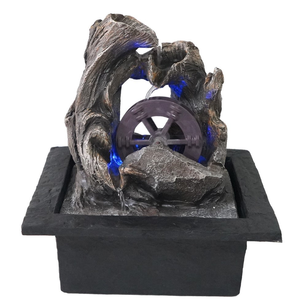 Water Mill Polyresin Fountain Tabletop Decor