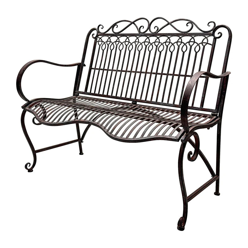Weather-Resistant Metal Garden Bench