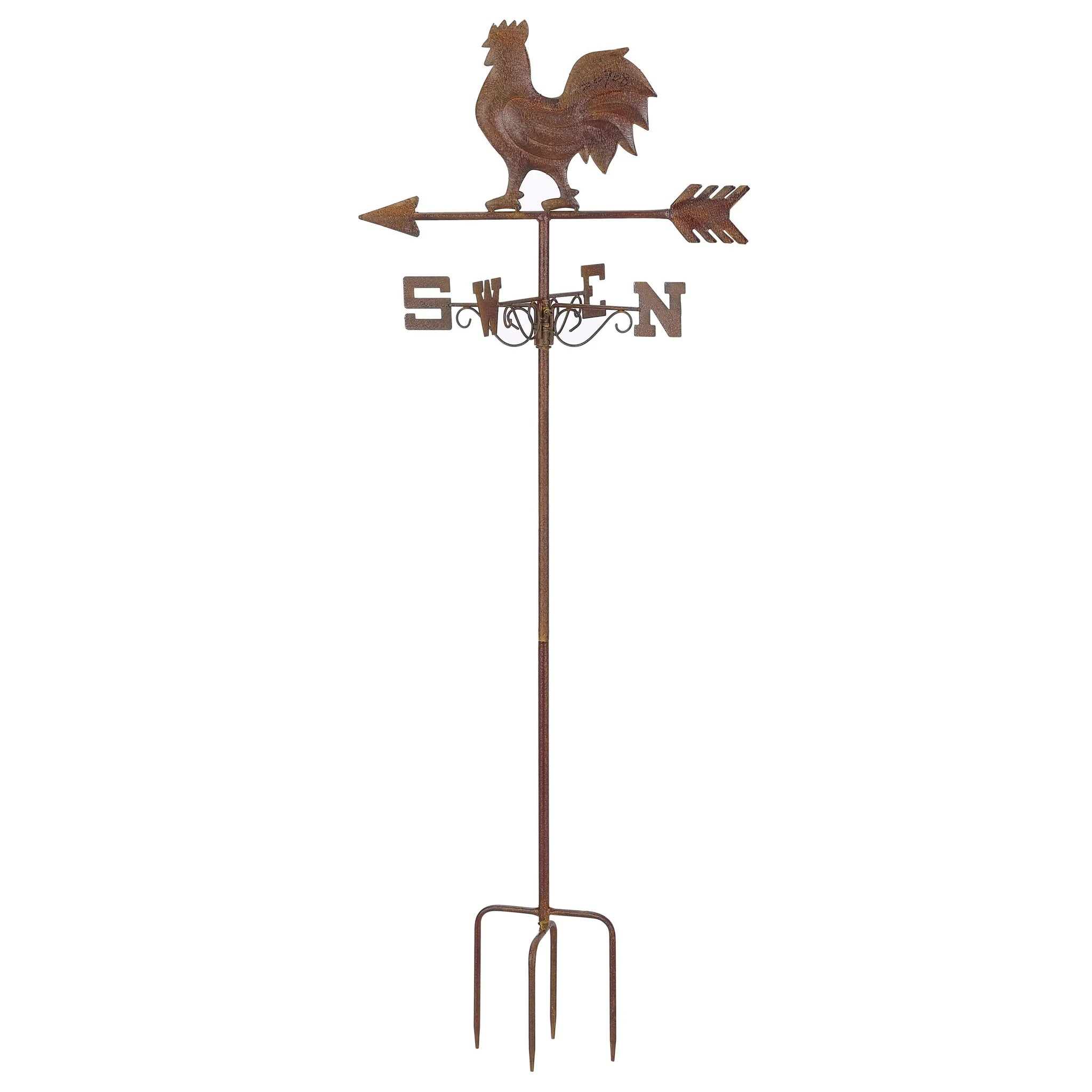 Weathervane Metal Stake with Rooster - 125cms