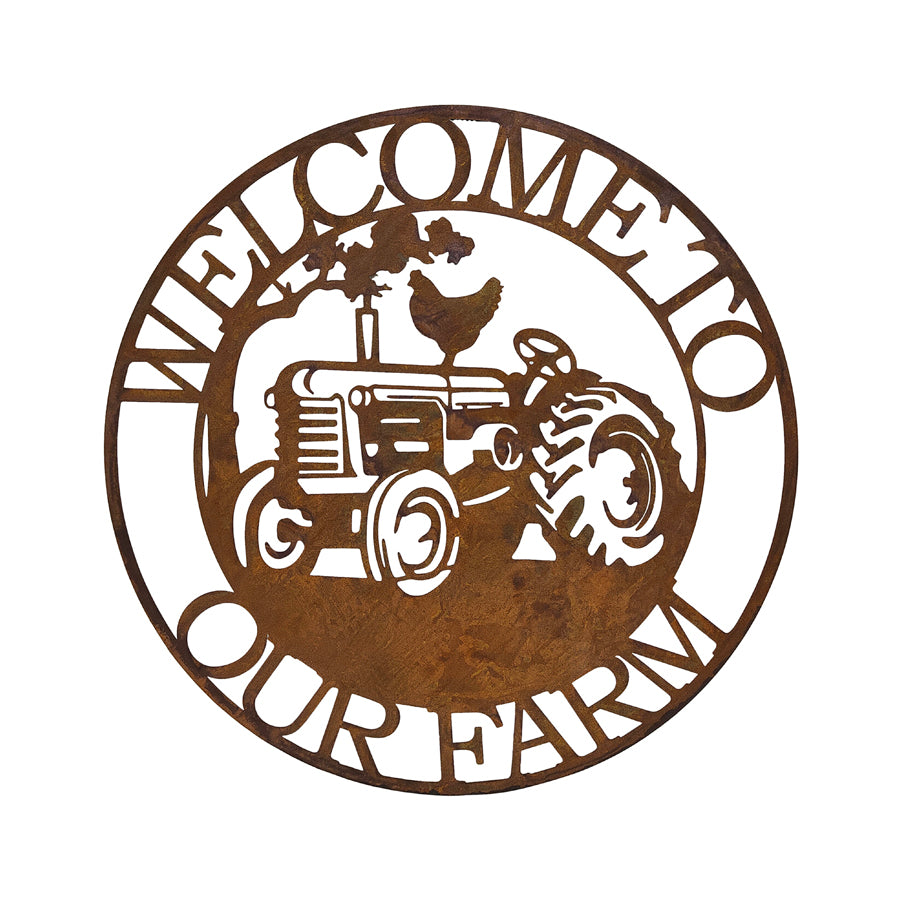 Welcome to Our Farm Laser-Cut Wall Art - 60cms