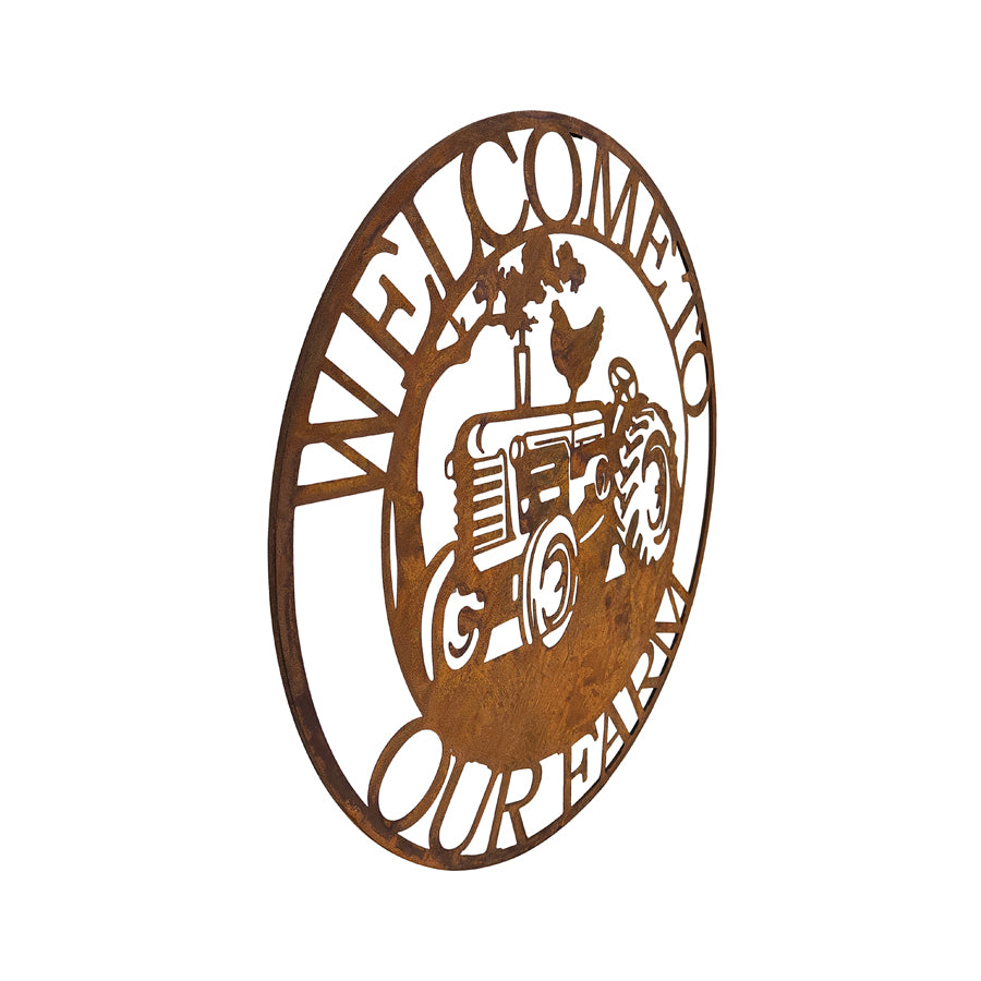Welcome to Our Farm Laser-Cut Wall Art - 60cms