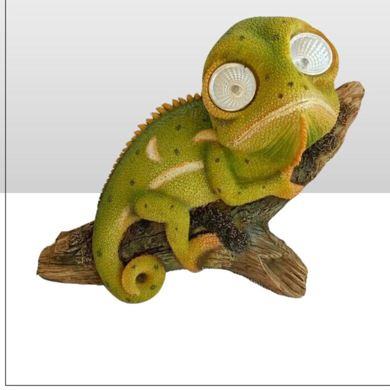 Whimsical Garden Solar Powered Chameleon - Available in 2 Colors