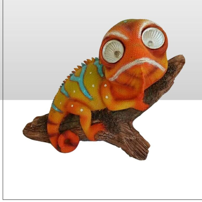 Whimsical Garden Solar Powered Chameleon - Available in 2 Colors