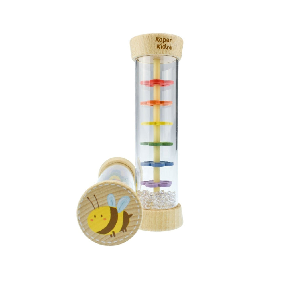 Whimsical Wings - Wooden Rainmaker Rattle - Set of 2