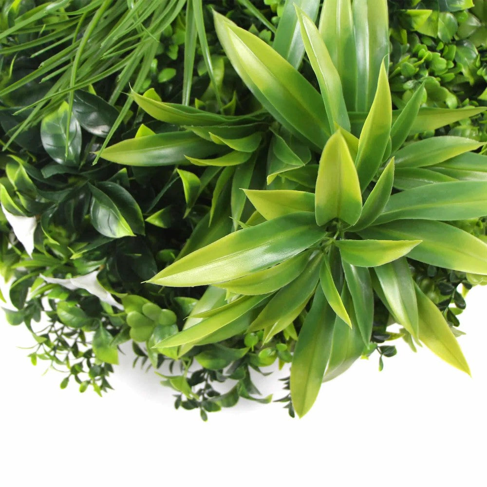 White Floral Artificial Wall Disc 100cms