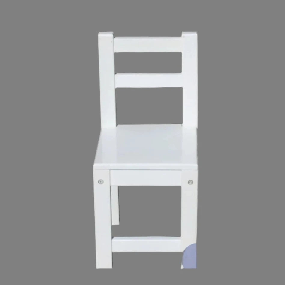 White Timber Standard Chairs - Set of 2