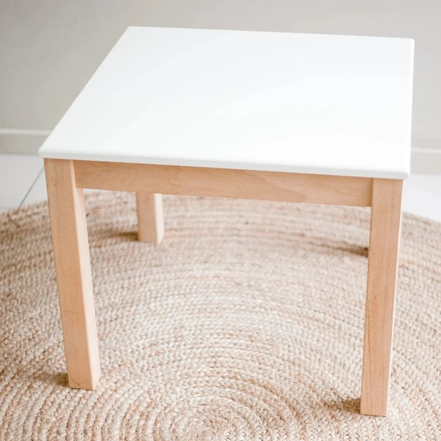White Top Acacia Hard Wooden Table