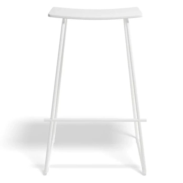 White Wood and Steel Symphony Bar Stool (Available in 3 Colors)