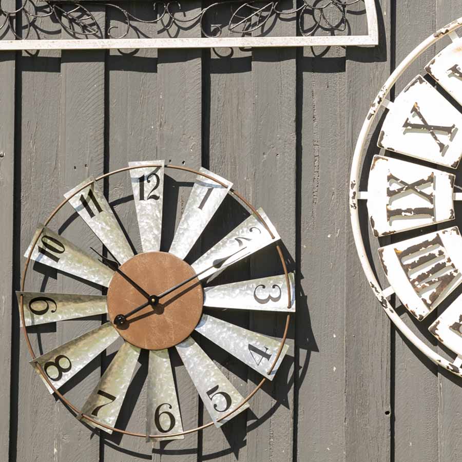 Windmill Outdoor Wall Clock 60cms