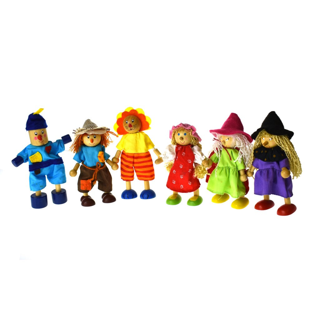 Wizard Of Oz Flexi Doll Set of 6