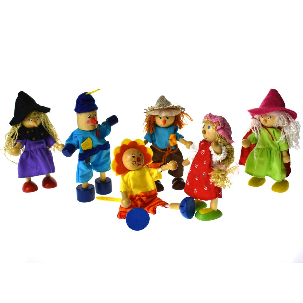 Wizard Of Oz Flexi Doll Set of 6