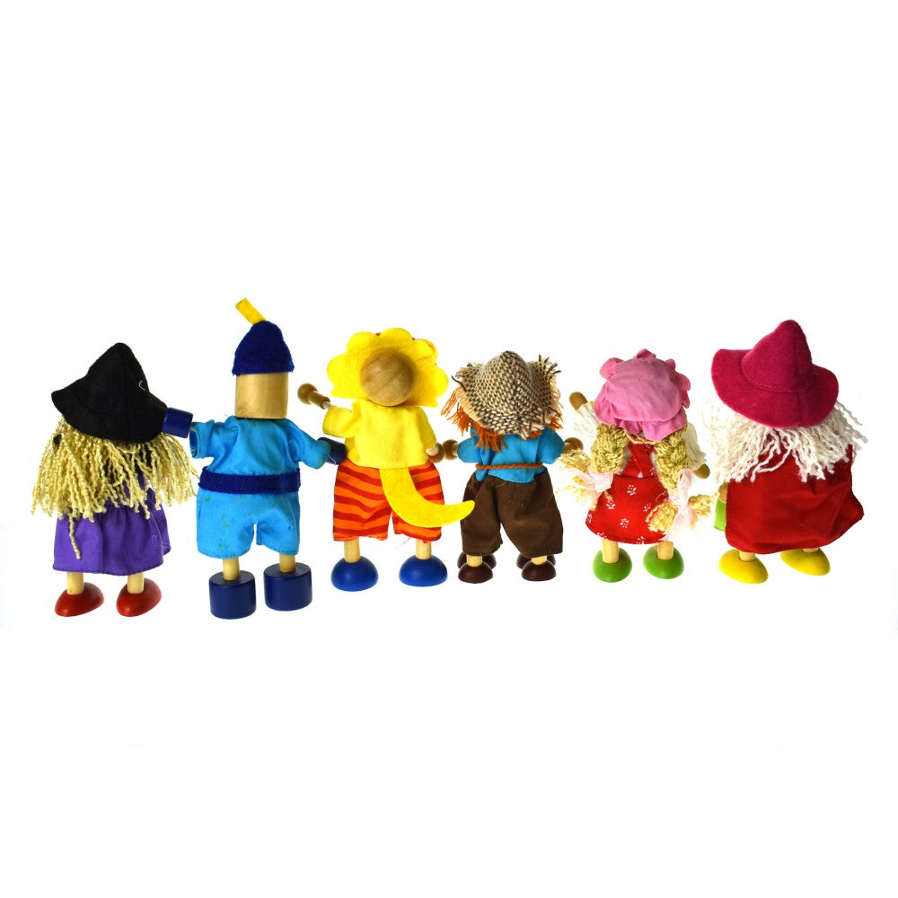 Wizard Of Oz Flexi Doll Set of 6