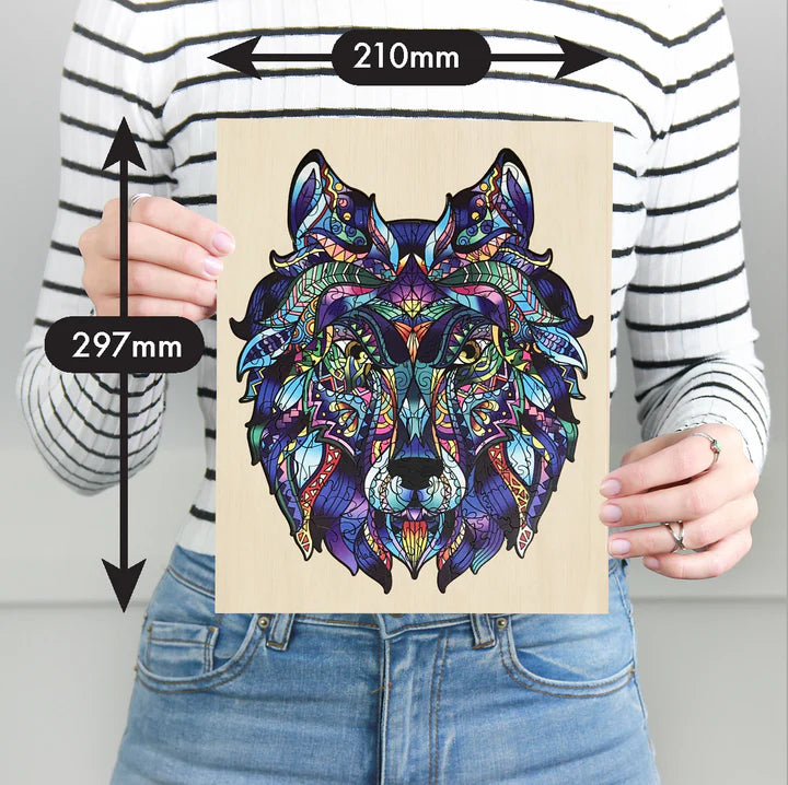 Wolf 132 Piece Wooden Puzzle