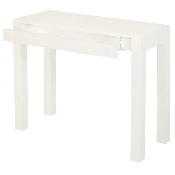 Wooden 1 Drawer Sofa Table - White