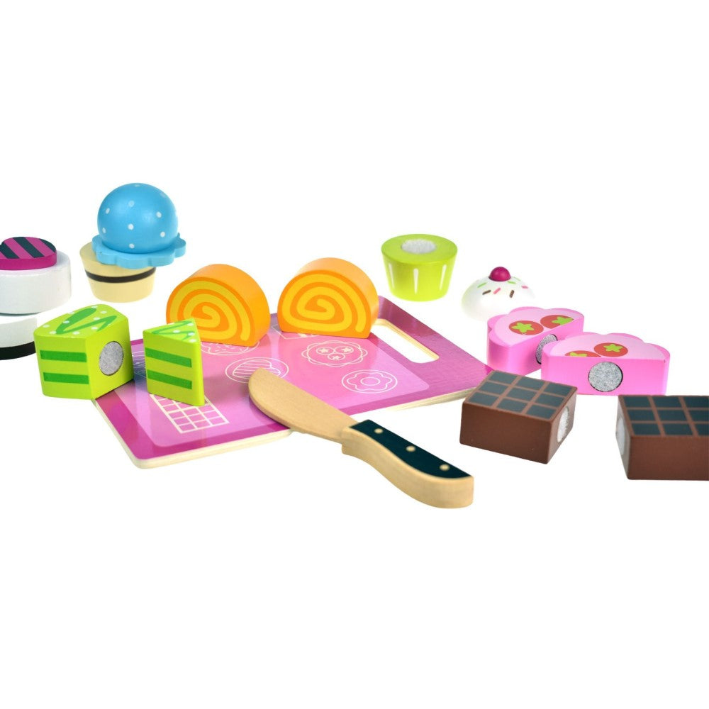 Wooden Afternoon Cakes Cutting Set