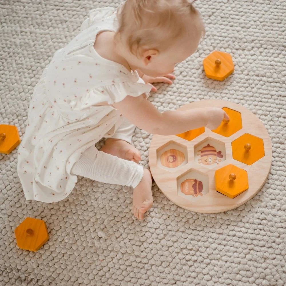 Wooden Bee Life Cycle Hive 28cms