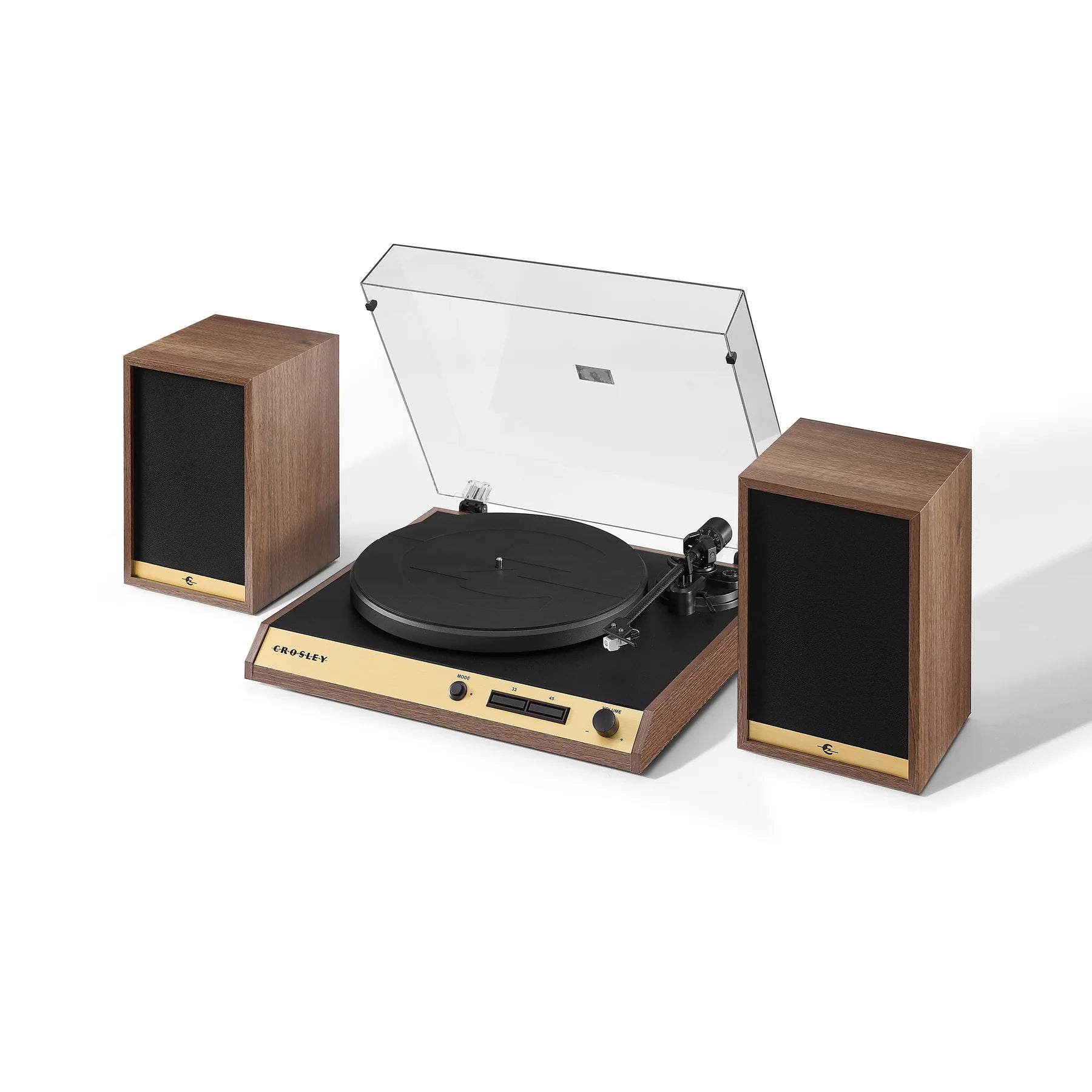 Wooden Crosley Record Vinyl Shelf Turntable