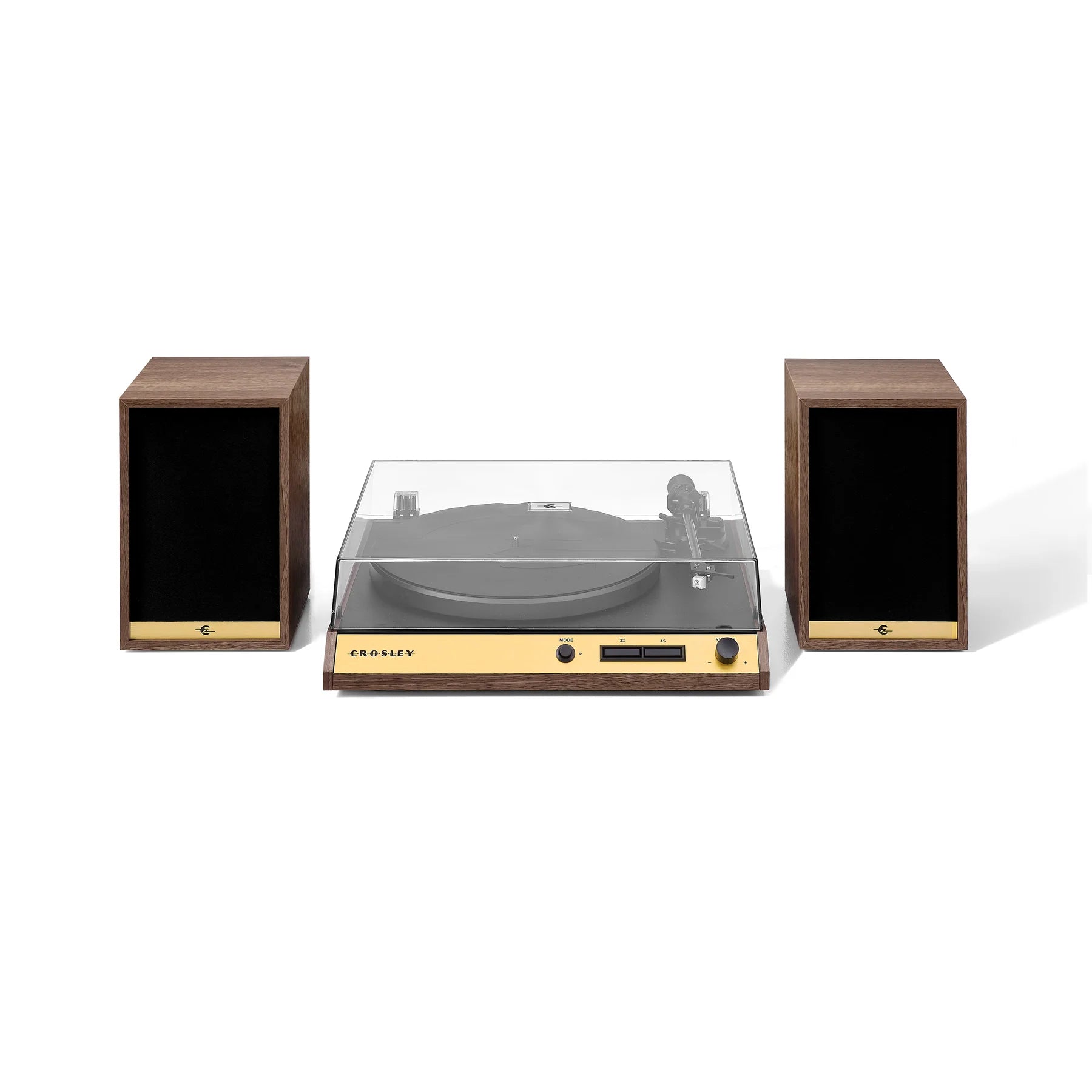 Wooden Crosley Record Vinyl Shelf Turntable