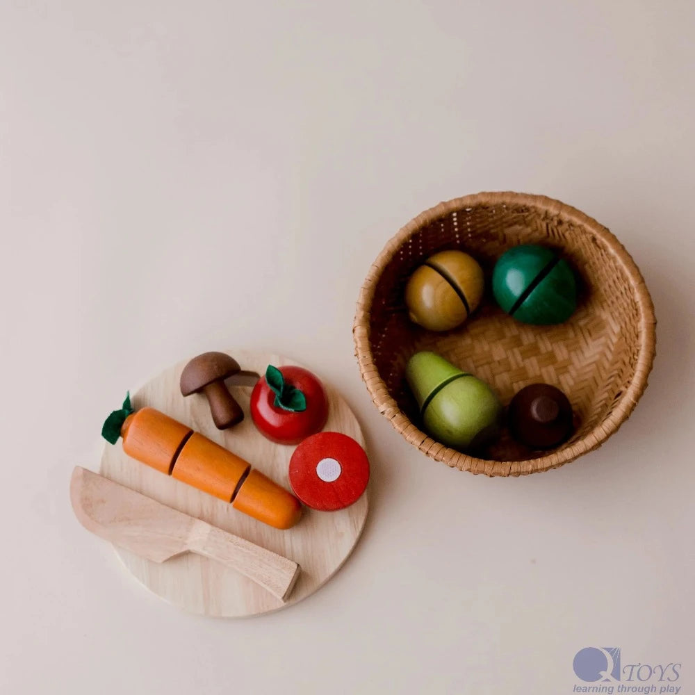 Wooden Delightful Colored Fruit Basket