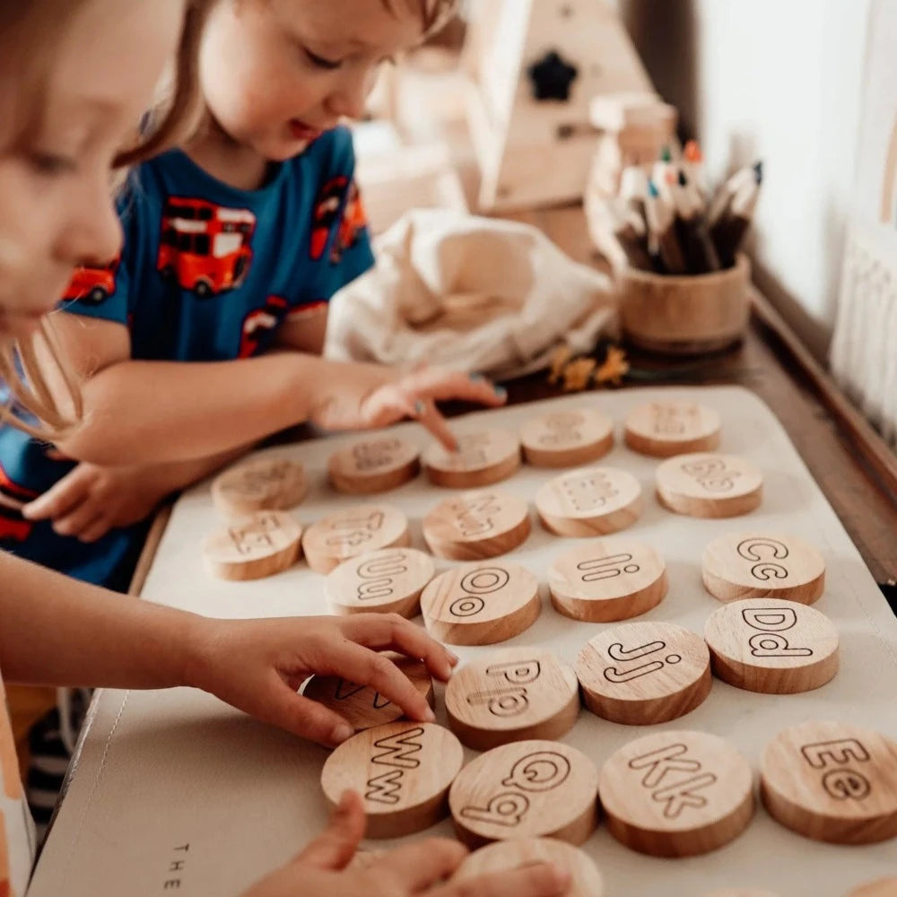 Wooden Educational Animal Alphabet Set - 26 Pieces