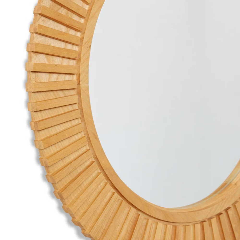 Wooden Elegant & Timeless Wall Mirror 60cms